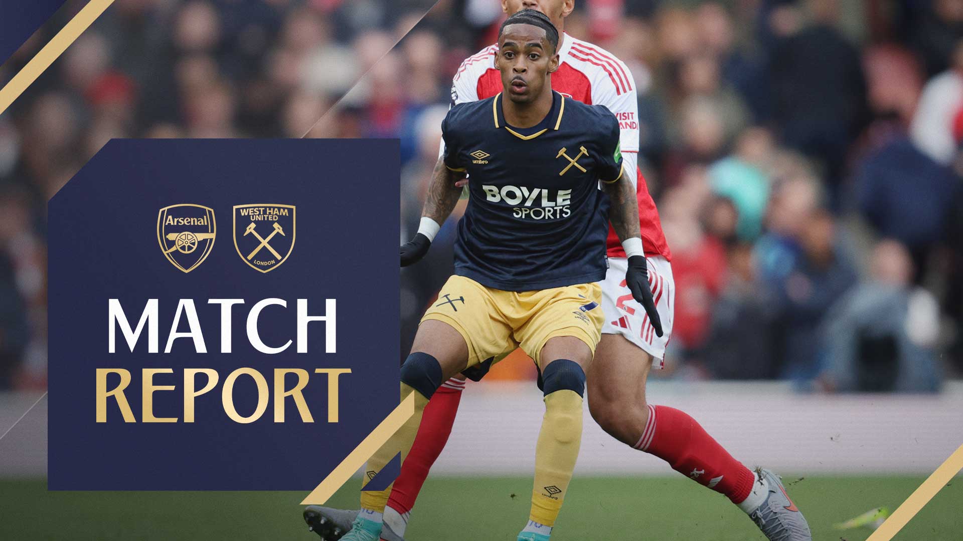 Crysencio Summerville in action at Arsenal