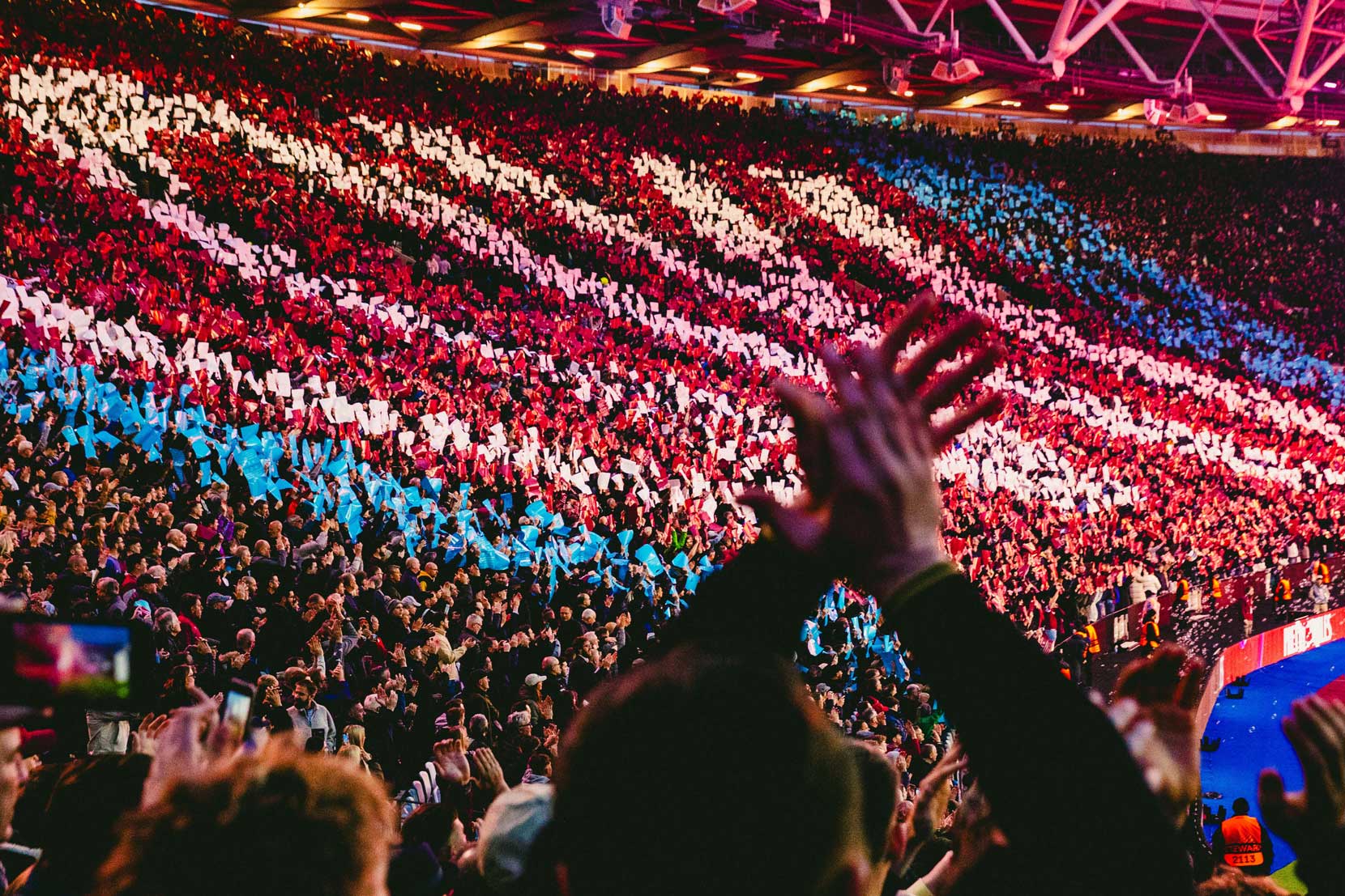 Fans at London Stadium