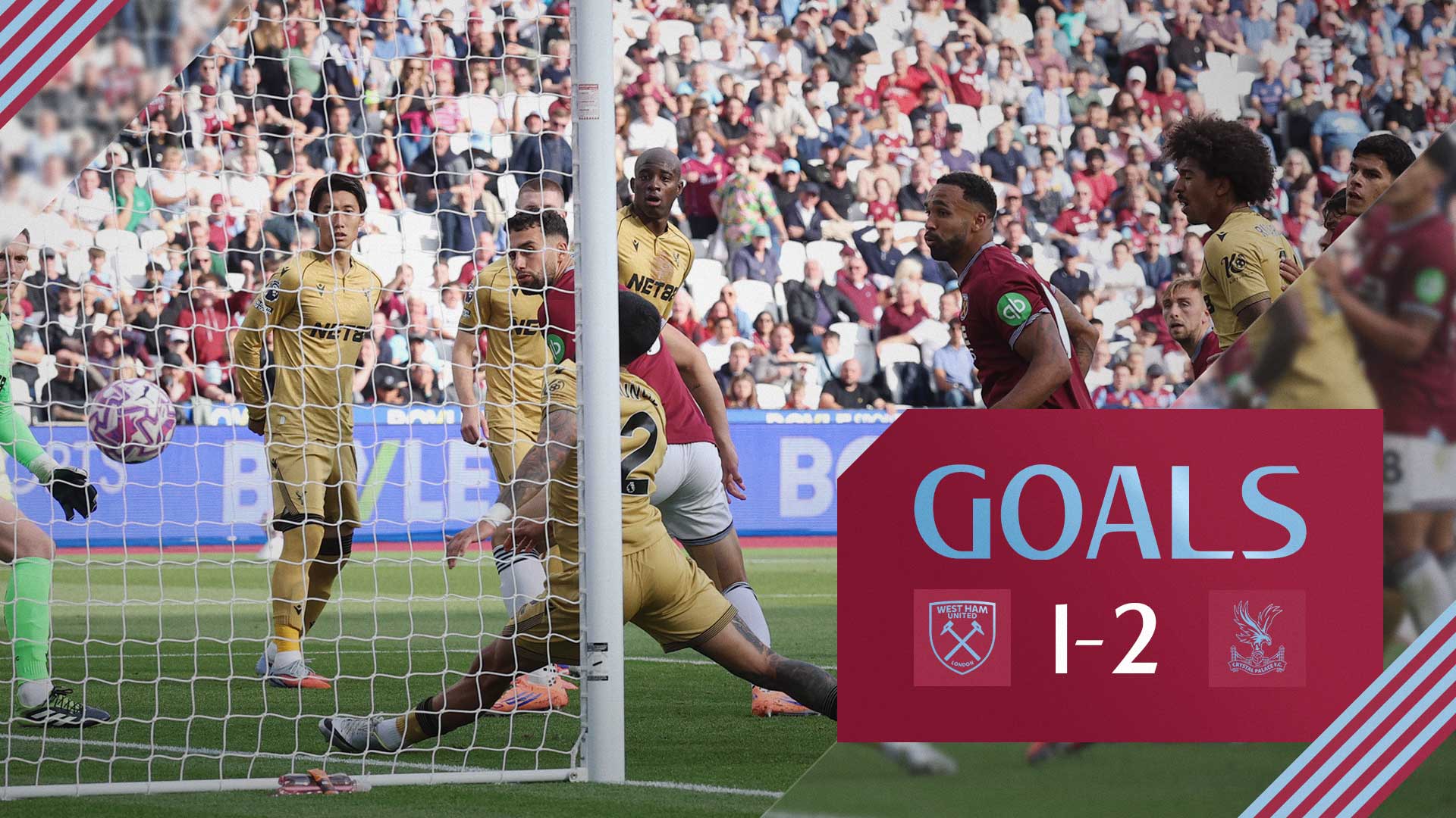 Jarrod Bowen scores against Crystal Palace