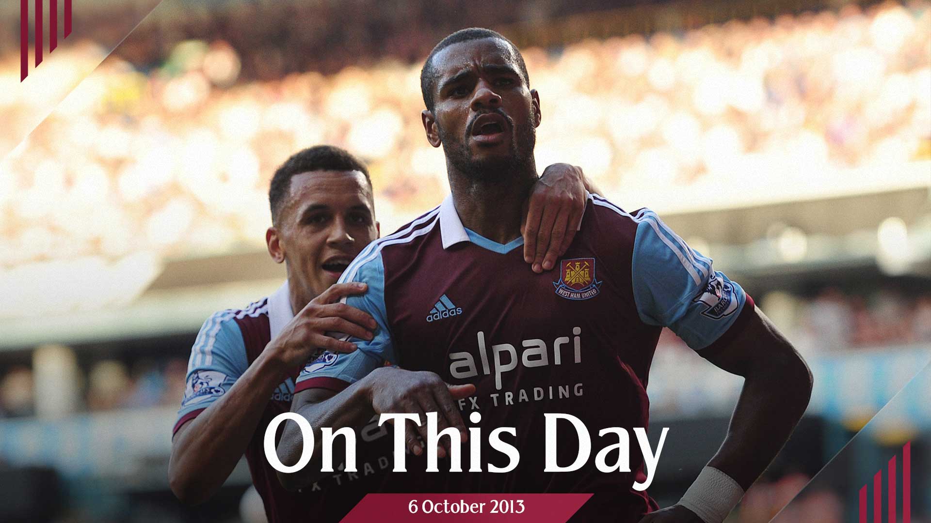 Ricardo Vaz Tê and Ravel Morrison celebrate at Tottenham in 2013