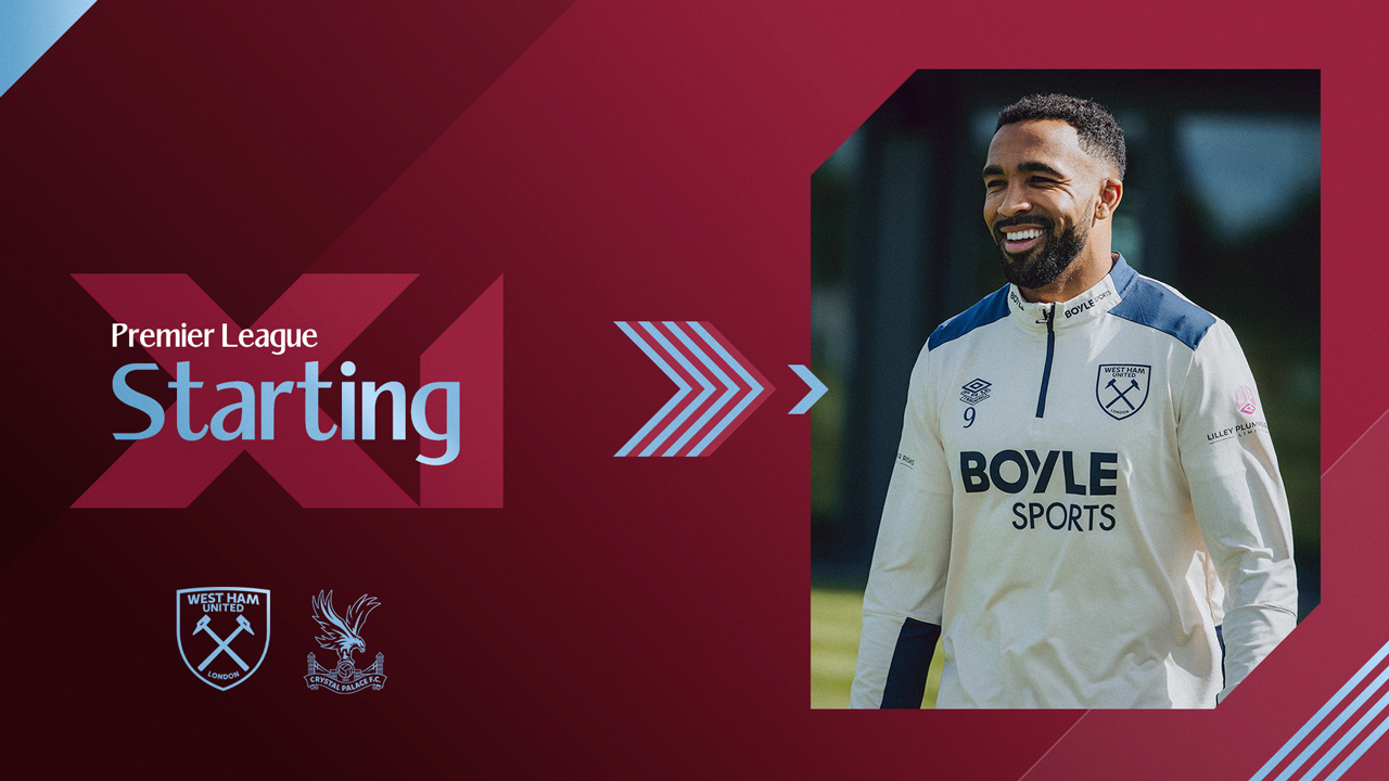 Starting XI v Crystal Palace