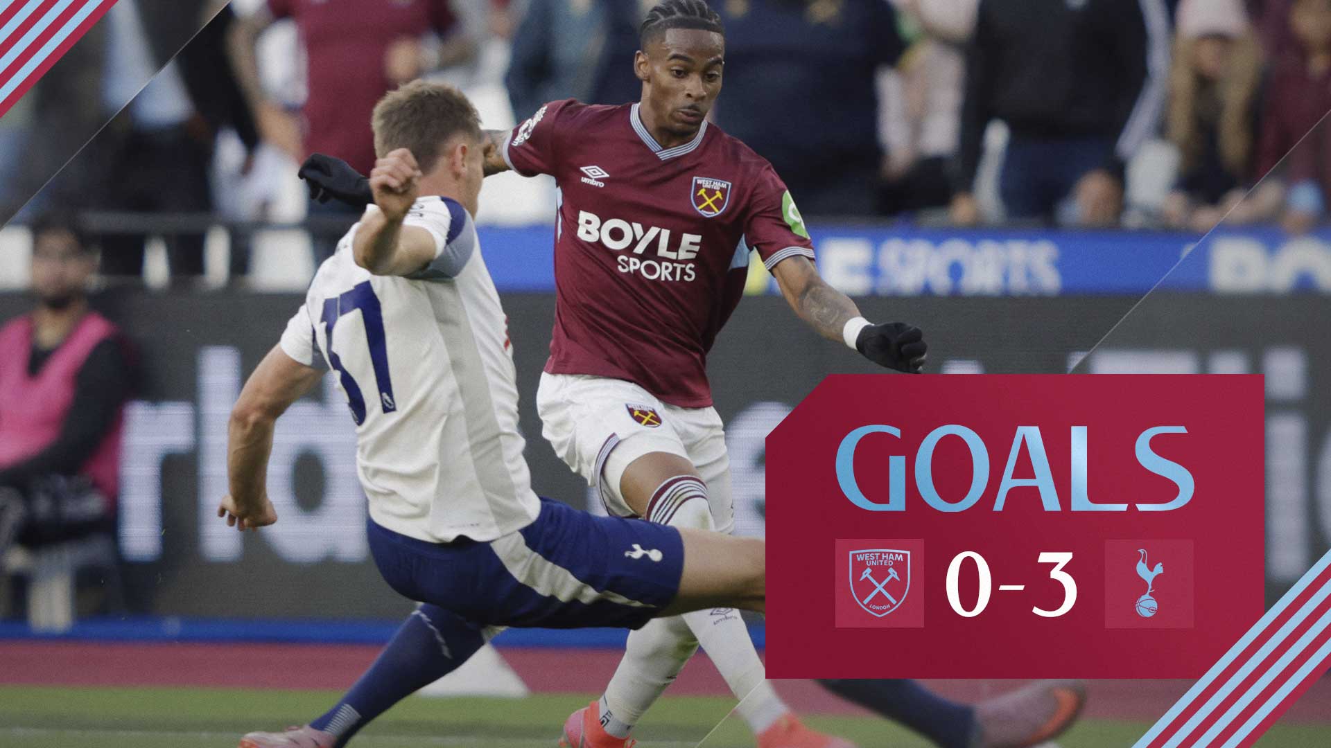 Crysencio Summerville in action against Tottenham